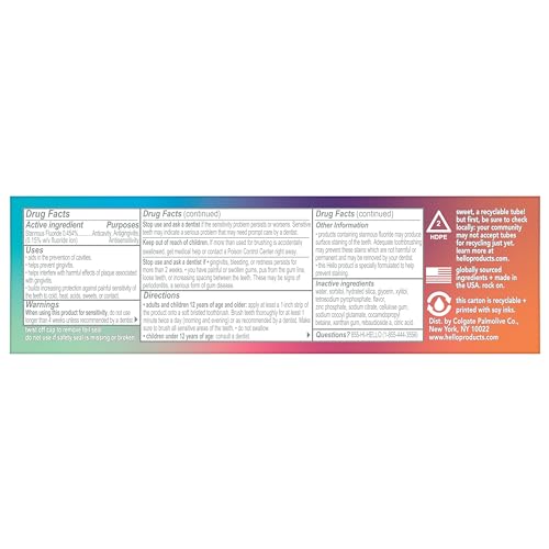 hello Mighty Multitasker Fluoride Toothpaste, 8-in-1 Toothpaste with Minty Flavor, Anticavity, Antigingivitis, Antisensitivity, Strengthens Enamel and Whitens, 2 Pack, 4.0 Oz Tubes - Image 9