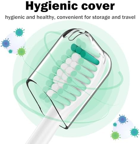 Toothbrush Heads for Philips Sonicare Replacement Brush Heads Medium Soft Dupont Bristles Electric Toothbrush Replacement Heads Fit E-Series Essence Xtreme Elite Advance and CleanCare, 6 Pack - Image 4