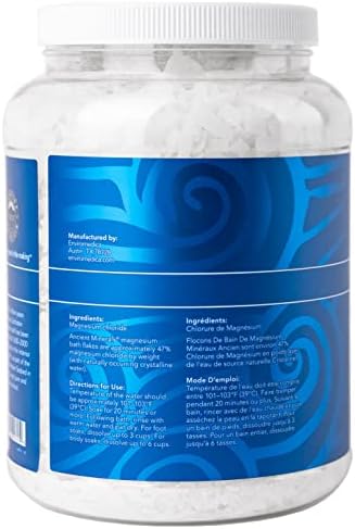 Ancient Minerals Magnesium Bath Flakes - Bathing Alternative to Epsom Salt - Soak in Natural Salts - High-Absorption Efficiency for Relaxation, Wellness & Muscle Relief (4 .4 lb) - Image 6
