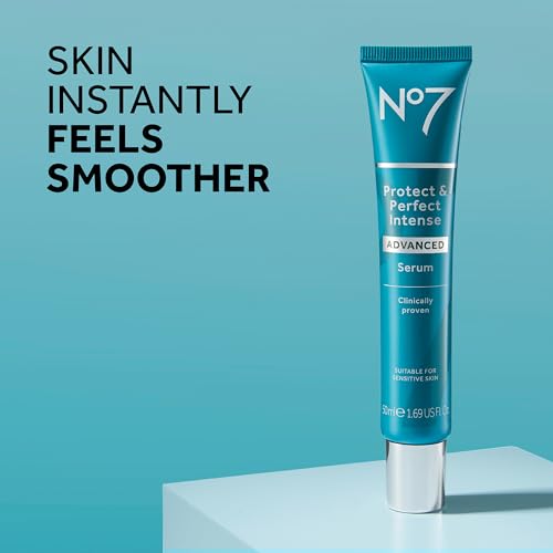 No7 Protect & Perfect Intense Advanced Serum - Anti-Aging Face Serum that Visibly Smoothes & Firms Fine Lines and Wrinkles - Formulated with Hyaluronic Acid and Matrix 3000+ Technology (1.69 Fl Oz) - Image 2