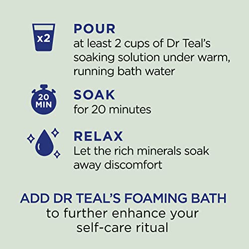 Dr Teal's Pure Epsom Magnesium Salt Soak, Relax & Relief with Eucalyptus & Spearmint, 3 lbs - Image 5