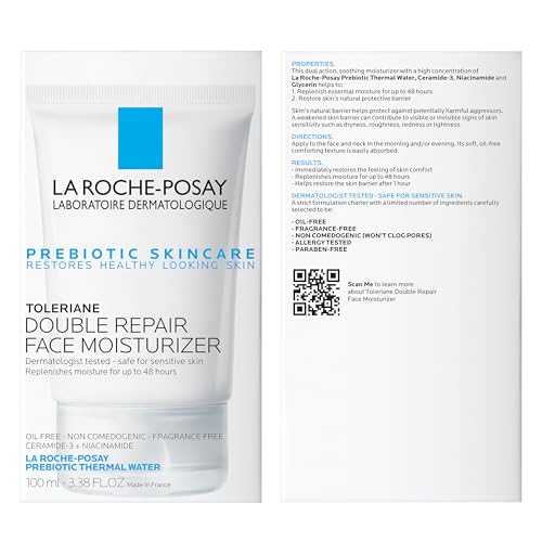 La Roche-Posay Toleriane Double Repair Face Moisturizer | Daily Moisturizer Face Cream with Ceramide and Niacinamide for All Skin Types | Oil Free | Fragrance Free - Image 9