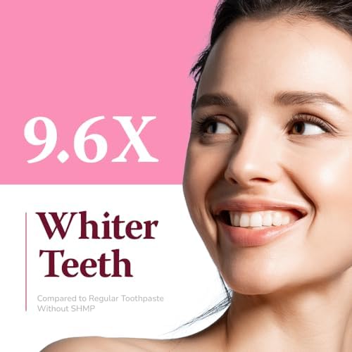 Intensive Whitening Toothpaste, 4.2oz (3 Packs) - Christmas Gifts, Stocking Stuffers for Adults, Teeth Whitening, Fluoride for Anti Cavity & Enamel Repair, Pink Toothpaste, Fresh Spearmint Flavor - Image 4