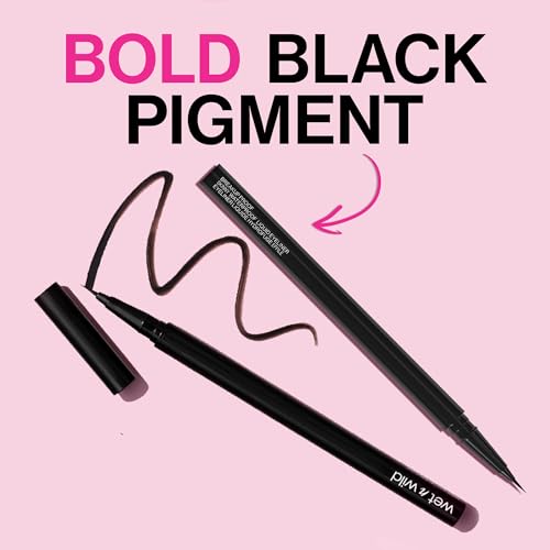 wet n wild Mega Last Breakup Proof Liquid Eyeliner - Ultra-Fine Brush, Waterproof, Long-Lasting - Cruelty-Free & Vegan - Ultra Black - Image 4