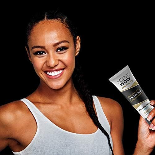 Active Wow Activated Charcoal Toothpaste - Charcoal Toothpaste for Whitening, Charcoal Teeth Whitening, Made with Organic Coconut Oil & Xylitol, Charcoal Activated Toothpaste (4 Ounce (Pack of 1)) - Image 4