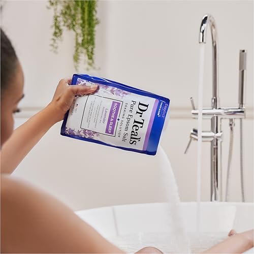 Dr Teal's Pure Epsom Magnesium Salt Soak, Soothe & Sleep with Lavender, 3 lbs - Image 5