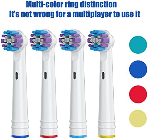 Replacement Toothbrush Heads for Oral-B, 4 Pack Replacement Heads Compatible with Oral B Braun Electric Toothbrush (4 Pack) - Image 4