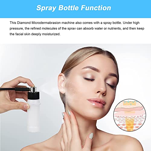 3 IN 1 Diamond Microdermabrasion Machine, Professional Beauty Facial Care Equipment Microdermabrasion Device with Vacuum Spray Skin Care for Salon Personal Home Use,108a - Image 4