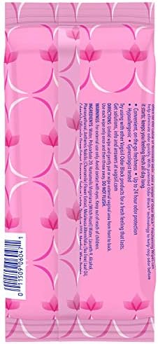 Vagisil Odor Block Daily Freshening Wipes for Feminine Hygiene in Resealable Pouch, Gynecologist Tested & Hypoallergenic, 20 Wipes (Pack of 1) - Image 2