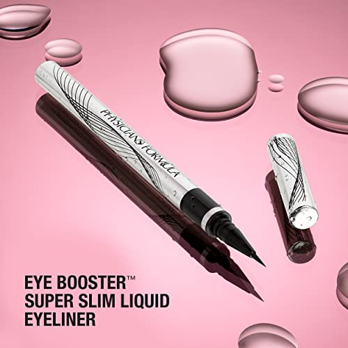 Physicians Formula Eye Booster Super Slim Liquid Eyeliner, Waterproof Precision with a Lash-Boosting Complex, Natural Finish, & Sensitive Skin Approved, Cruelty-Free & Vegan -Ultra Black - Image 10