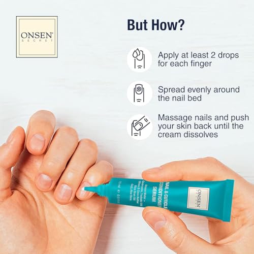 Onsen Cuticle Cream w/Nail Cuticle Oil | Cuticle Softener with Japanese Natural Healing Minerals | Nail Care Serum to Soothe, Repair & Strengthen Cuticles and Nails | Visible Results (1 Count/15 ml) - Image 6