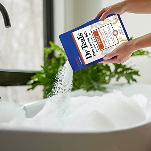 Dr Teal's Pure Epsom Magnesium Salt Soak, Soothe & Comfort with Oat Milk & Argan Oil, 3 lbs - Image 5