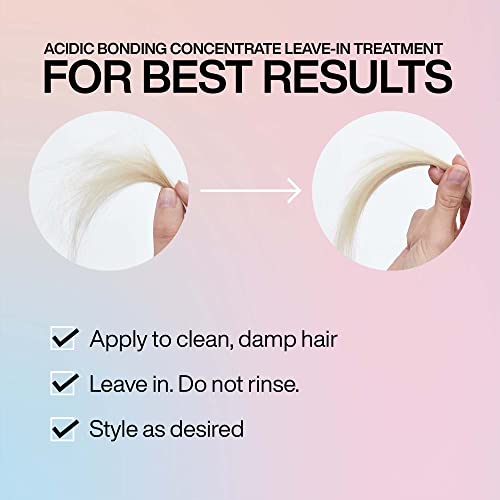 Redken Bonding Leave In Conditioner for Damaged Hair | Acidic Bonding Concentrate | Leave In Hair Repair Treatment | Strengthens Weak Hair | Safe for Color-Treated Hair & All Hair Types - Image 14