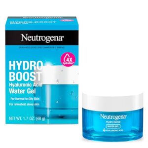 Neutrogena Hydro Boost Water Gel with Signature Fragrance, Hyaluronic Acid Facial Moisturizer for Normal to Oily, Combination Skin, Delivers hydration for Refreshed, Dewy Skin, 1.7 oz