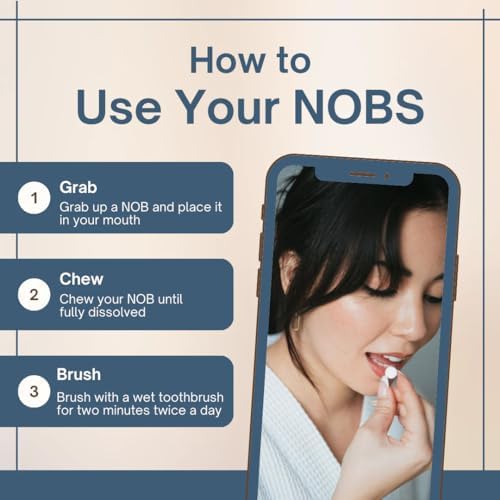 NOBS Toothpaste Tablets - Nano Hydroxyapatite, Flouride & Plastic Free, Eco & Travel Friendly - Remineralize with NHA (1 Month) - Image 5