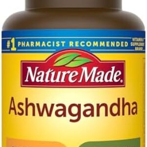 Nature Made Ashwagandha Capsules 125mg for Stress Support, 60 Capsules, 60 Day Supply