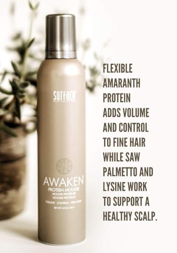 Surface Hair Awaken Mousse: Color Safe, Volumizing, Firm Hold Hair Mousse to Thicken Hair, Sulfate-Free, Paraben-Free, 8.8 oz - Image 3