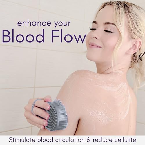 Avilana Silicone Body Scrubber – Dual-Sided Silicone Loofah for Shower, Body Scrubber for Men & Women, Gentle Loofa Alternative, Easy-to-Clean Silicone Body Scrubber Exfoliator - Image 4