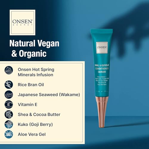 Onsen Secret Cuticle Cream, Cuticle Oil in Deep Action - Japanese Natural Healing Minerals Nail Care Serum and Butter, Sooth, Repair, and Strengthen Cuticles and Nails, Visible Results, 30 ml - Image 5