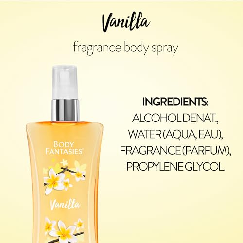 Body Fantasies Signature Fragrance Body Spray, Vanilla, 8 fl oz (Pack of 2) - Image 7