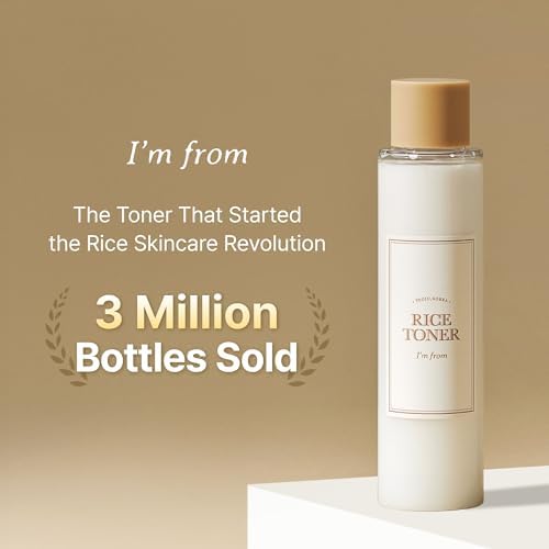 I'm from Rice Toner, Milky Toner for Glowing Skin, 77.78% Korean Rice, Glow Essence with Niacinamide, Hydrating for Dry, Dull, Combination Skin, Vegan, Fragrance Free, Glass Skin 5.07 Fl Oz - Image 4