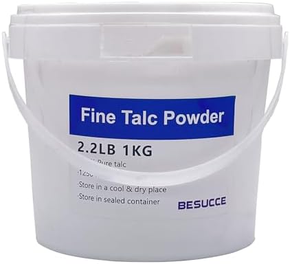 2.2 LBS Super Purity Talcum Powder, Extremely Fine Talc Powder for Chalk Painting, Multiple Purpose Talcum Powder Unscented with Excellent Lubrication, for Bike and Auto Tire Repairing