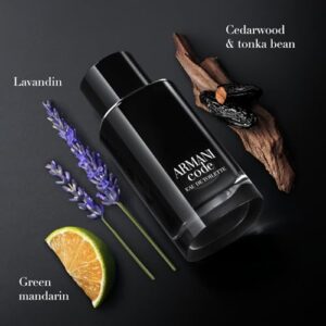 Armani Beauty- Code – Eau de Toilette – Cologne for Men – Ambery Woody Fragrance – Citrus, Lavandin, Tonka Bean Notes