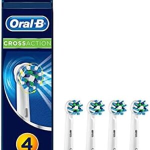 Oral B Cross Action Electric Toothbrush Replacement Brush Heads Refill, 4Count