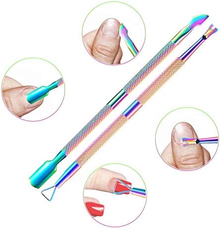 Cuticle Trimmer Cuticle Remover with Cuticle Pusher, XUNXMAS Professional Stainless Steel Durable Pedicure Manicure Tools Cutter Nipper Scissor Clipper for Fingernails and Toenails Dead Skin - Image 4