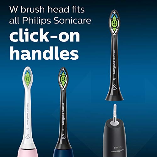Philips Sonicare Genuine W DiamondClean Toothbrush Heads, 4 Brush Heads, Black, HX6064/95 - Image 6