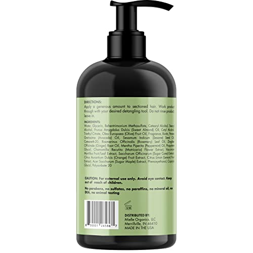 Mielle Organics Rosemary Mint Strengthening Leave-In Conditioner, Supports Hair Strength, Smooth Conditioner for Dry and Crinkled Hair, Weightless Hair Treatment - Image 2