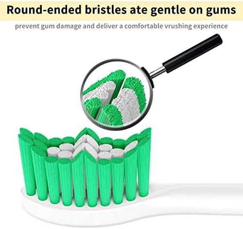 Aoremon Replacement Toothbrush Heads for Philips Sonicare E-Series Essence HX7022/66 and other Screw-on Electric Toothbrush Model, 6 Pack - Image 3