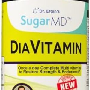 SugarMD Diavitamin Supplement Formula – Multivitamin for Men and Women – Multivitamins and Minerals – 60 Multi Vitamin Tablets – Restore Strength and Endurance – Non-GMO – Gluten-Free