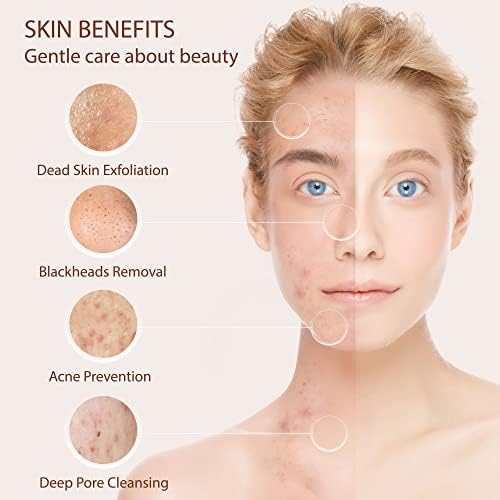 Face Scrubber | Facial Cleansing Brush Exfoliator Skin Care Products Beauty Products Powered Electric Wash Exfoliating Spin Cleanser Cleaning Scrub Including 7 Heads (Opal) - Image 4