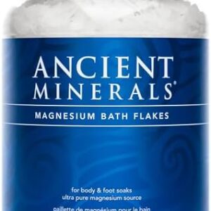 Ancient Minerals Magnesium Bath Flakes - Bathing Alternative to Epsom Salt - Soak in Natural Salts - High-Absorption Efficiency for Relaxation, Wellness & Muscle Relief (4 .4 lb)