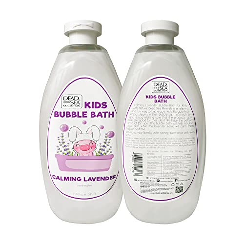 Dead Sea Collection Bubble Bath Kids with Lavender - Cleansing and Moisturizing Liquid Bubble Bath - Lavender Oil and Pure Dead Sea Minerals - Pack of 2 Large Bottles (67.6 fl.oz) - Image 8