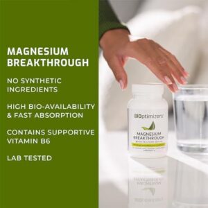 Magnesium Breakthrough Supplement 4.0 – Has 7 Forms of Magnesium: Glycinate, Malate, Citrate, and More – Natural Sleep and Brain Supplement – 30 Capsules
