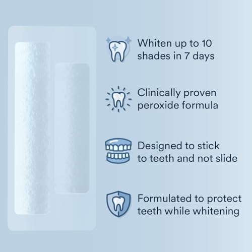 Auraglow Teeth Whitening Strips, Sensitive Whitening Strips, 14 Whitening Treatments, 8% Hydrogen Peroxide with Nano Hydroxyapatite (nHAp) to Reduce Sensitivity and Protect Enamel, 28 Strips, Mint - Image 4