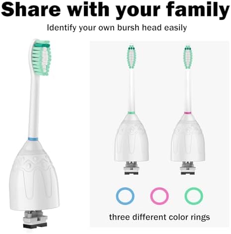 Toothbrush Heads for Philips Sonicare Replacement Brush Heads Medium Soft Dupont Bristles Electric Toothbrush Replacement Heads Fit E-Series Essence Xtreme Elite Advance and CleanCare, 6 Pack - Image 6
