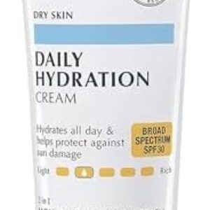 Eucerin Daily Hydration Broad Spectrum SPF 30 Sunscreen Body Cream for Dry Skin, Fragrance Free Sunscreen Moisturizer, 8 Oz Tube