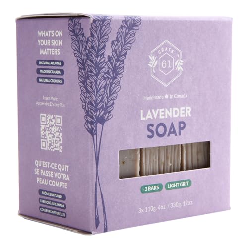 Handmade Vegan Natural Bar Soap Cold Pressed For Face And Body, With Premium Essential Oils, For Men And Women 3 Pack (Lavender) - Image 2