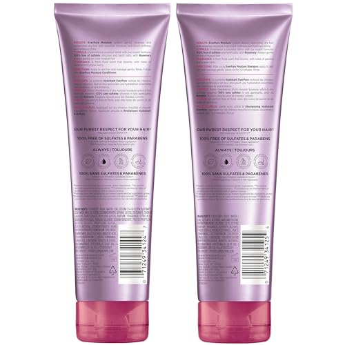 L'Oreal Paris Moisture Sulfate Free Shampoo and Conditioner Set, Hair Care for Color-Treated Hair with Rosemary Botanicals, EverPure, 1 Kit - Image 10