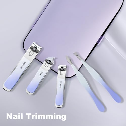 Manicure Set, 10 pcs High-Carbon Steel Nail Clippers Set, Portable Mini Manicure and Pedicure Kit, Travel Grooming Nail Kit with Leather Bag for Men and Women - Image 5
