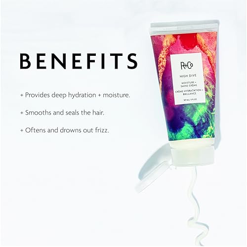 R+Co High Dive Moisture and Shine Crème | Deep Hydration + Softens + Eliminates Frizz | Vegan + Cruelty-Free | - Image 2
