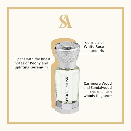 Swiss Arabian Secret Musk - Luxury Products From Dubai - Long Lasting, Addictive Personal Perfume Oil Fragrance - A Seductive Signature Aroma - 0.4 Oz - Image 2