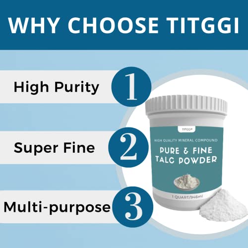 1 Quart Super Purity Talcum Powder, Extremely Fine Talc Powder for Chalk Painting, Multiple Purpose Talcum Powder Unscented with Excellent Lubrication, for Bike and Auto Tire Repairing - by TITGGI - Image 2