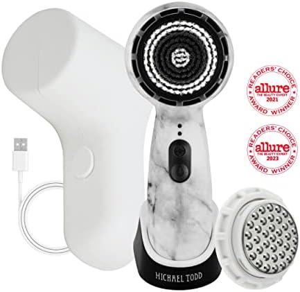 Michael Todd Beauty Soniclear Allure 2024 Best of Beauty Winner Facial Cleansing + Exfoliation Brush System with 3 speeds, Serum Infusion Head + Travel Case - Image 8