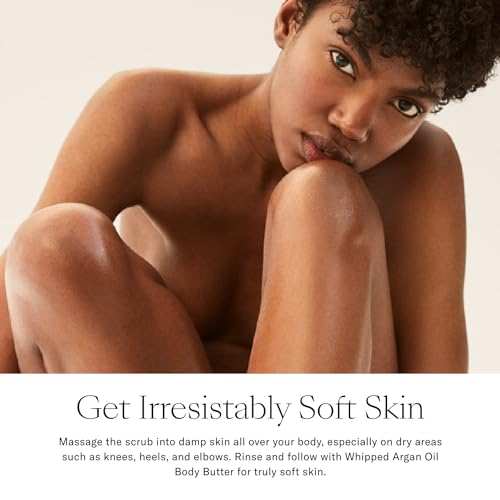 Josie Maran Sugar Body Scrub - Argan Oil Exfoliating Sugar Scrub with Coconut Oil & Shea Butter - Softens, Smooths & Hydrates Dry Skin - Vegan & Cruelty Free - Sweet Clementine (10 oz) - Image 4