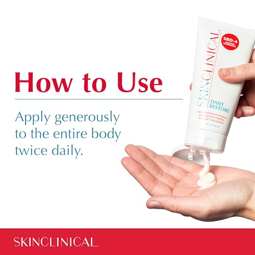 Daily Restore Hydrating & Moisturizing Lotion with Shea Butter & Aloe for Dry Skin, Unscented Lotion with Patented Ingredient SBD-4 Hydrating Face & Body Cream For Sensitive Skin 6oz - Image 6
