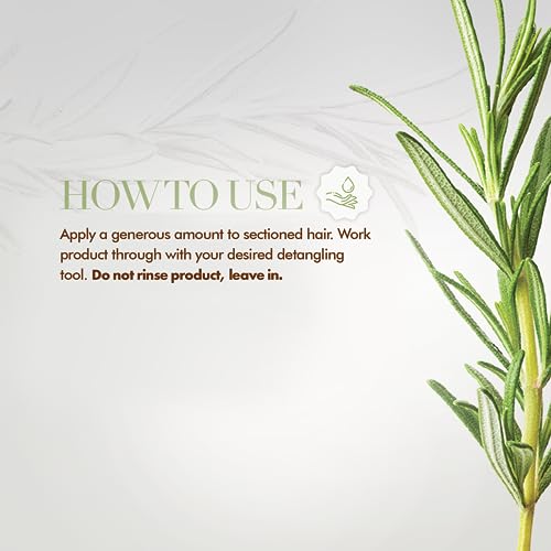 Mielle Organics Rosemary Mint Strengthening Leave-In Conditioner, Supports Hair Strength, Smooth Conditioner for Dry and Crinkled Hair, Weightless Hair Treatment - Image 5